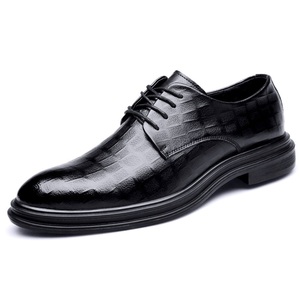Scarpe eleganti alla moda nere Premium <span class=keywords><strong>uomo</strong></span> <span class=keywords><strong>Casual</strong></span> occasioni eleganti vera pelle traspirante su misura per <span class=keywords><strong>uomo</strong></span> - Product Image 1