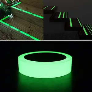 Factory Direct Sales Green Waterproof Self Adhesive Photoluminescent Self Luminous Tape Glow In The Dark Sticker