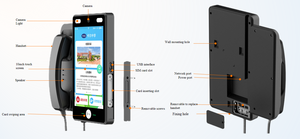 Il futuro della <span class=keywords><strong>telefonia</strong></span> esterna: un terminale completo con 4G, riconoscimento facciale e verifica dell'identità RFID - Product Image 3