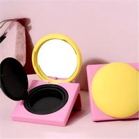 En stock – Boîtier vide rond blanc de 15g pour fond de teint BB, avec miroir, personnalisable avec logo, emballage cosmétique en gros