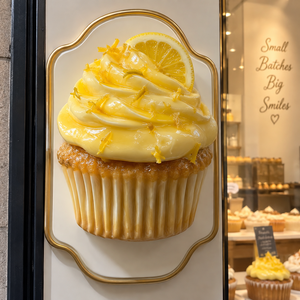 Espositore per Cupcake a Forma di <span class=keywords><strong>Limone</strong></span> in Resina Lucida, Decorazione per Vetrine di Pasticcerie - Product Image 1
