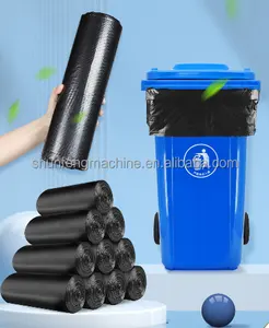 Automatic black garbage bag making machine cheap garbage bag roll wrapping machine