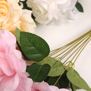 Xinchengzhi Ramo de Rosas Artificiales de 9 Cabezas, 30cm-190cm, Flores de Seda y Plástico, Decoración de Boda, Ramo de Mano, Estilo Nórdico - Product Image 2