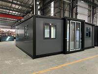 Maison préfabriquée de luxe en acier de 40 pieds, extensible et pliable, conteneur habitable personnalisé, maison préfabriquée de 20/30/40 pieds