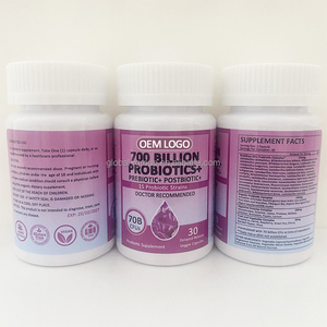 Cápsulas de probióticos OEM/ODM, suplemento alimenticio con etiqueta privada, 500 mil millones de, 10 cepas de probióticos, sin <span class=keywords><strong>gluten</strong></span> - Product Image 4