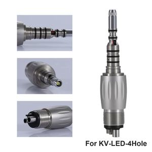 Accoppiatore Dentale a 4 Fori <span class=keywords><strong>LED</strong></span> per Manipolo ad Alta Velocità K-AV-O Multiflex Lux Fibra Ottica Compatibile con Strumenti Odontoiatrici - Product Image 5