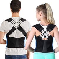 Correcteur de posture professionnel réglable, anti-cyphose, sangle dorsale pour hommes et femmes, correction de l'ouverture des épaules