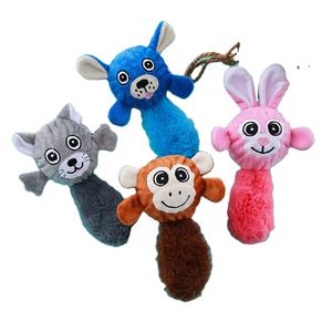 Çevre dostu küçük Pet çiğnemek oyuncaklar sevimli peluş gıcırtılı köpekler Puppies için günlük kullanım için keten malzeme - Product Image 6