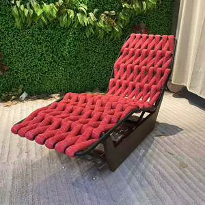 Chaises longues d'extérieur, meubles de bord de piscine, lit de jour imperméable, meubles de patio, chaise longue en corde, lit de repos, lit de soleil de luxe - Product Image 2