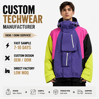 Veste technique personnalisée par le fabricant, imperméable, multi-poches, 100% nylon, coupe-vent, veste à capuche pour homme