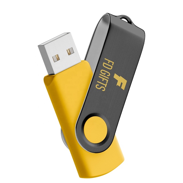 Low Price Portable Customizable Plastic and Metal Modern Swivel USB 2.0 Flash Drive with 512MB-32GB Capacity for Gifts