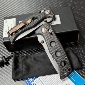 Cuchillo Plegable BM-273-03 MAGNACUT con Hoja No Ajustable, Mango de Fibra de Carbono, Punta Caída, para Camping, Bricolaje, EDC, OEM - Product Image 2