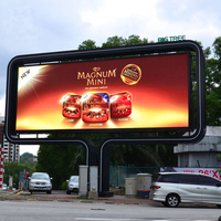 Panneau LED SMD3535 couleur pleine gamme pour publicité WiFi, affichage extérieur étanche P10, luminosité 5000 cd, garantie 2 ans, CMS
