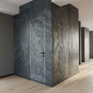 Panneau de revêtement mural en ardoise minimaliste, surface polie, dalle épaisse, durable, application intérieure, léger, imperméable - Product Image 2