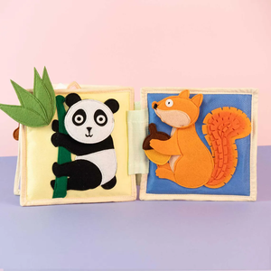 Libro Sensorial <span class=keywords><strong>de</strong></span> Fieltro 3D Inspirado en Montessori, Libro Tranquilo para la Educación Temprana <span class=keywords><strong>de</strong></span> los Niños, Color y Tamaño Personalizables, Edades <span class=keywords><strong>de</strong></span> 1 a 6 Años - Product Image 3