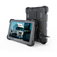 Tablette industrielle 10 pouces 1000 Nits à large plage de tension ISO-7637-II IP67 avec système d'exploitation Linux Debian pour la gestion de flotte logistique