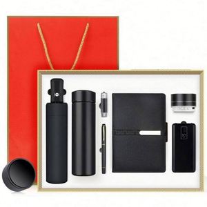 Nouveau Coffret Cadeau d'Entreprise 2024 : Parapluie et Carnet en Acier Inoxydable Personnalisables, Impression Soie Bicolore - Product Image 3