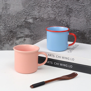 Tasse à café en céramique publicitaire vintage au design moderne tasse à eau nostalgique pour cadeaux personnalisés LOGO <span class=keywords><strong>personnalisé</strong></span> - Product Image 3