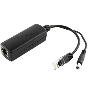 Nieuwe Power Over Ethernet Poe Splitter Kabel Adapter IEEE802.3af 12V Dc Voor Ip Camera