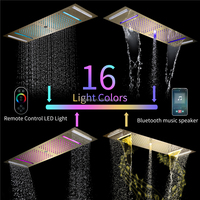 HIDEEP Jiangmen 2023 nouveau 36*12 pouces musique Led pommeau de douche pluie cascade colonne d'eau robinet de douche thermostatique