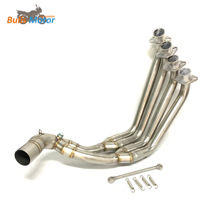 Tuyau d'échappement bas en acier inoxydable pour moto <span class=keywords><strong>Honda</strong></span> CBR650R/<span class=keywords><strong>CB650R</strong></span>/CBR650F/CB650F Tuyau d'échappement avant de haute qualité 51MM - Product Image 6