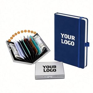 Tarjetero con Bloqueo RFID Personalizado al por Mayor con Logotipo para Regalos Promocionales Empresariales, Estuche para Tarjetas con 6/10 Ranuras - Product Image 1