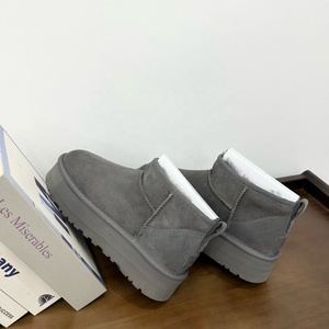 <span class=keywords><strong>Botas</strong></span> <span class=keywords><strong>de</strong></span> Invierno Personalizadas para Mujer, Botines <span class=keywords><strong>de</strong></span> Piel <span class=keywords><strong>de</strong></span> Oveja <span class=keywords><strong>con</strong></span> Forro <span class=keywords><strong>de</strong></span> Lana Cálida y <span class=keywords><strong>Plataforma</strong></span> para Clima Invernal - Product Image 1