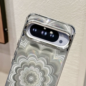 Funda de TPU suave con diseño floral brillante para Google <span class=keywords><strong>Pixel</strong></span> 10 Pro XL 5G 9A 8 8A 7 7A 6 <span class=keywords><strong>6A</strong></span>, cubierta trasera chapada para teléfono móvil - Product Image 3