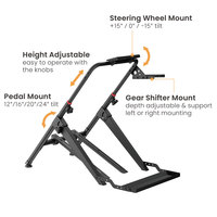 LRS15-BS02 support de roue de simulateur de course pliable avec fente de fixation de chaise support de volant Sim