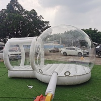 Yuedong 9.8ft + 4.9ft extérieur clair démo gonflable bulle ballon maison Camping château plein d'entrain Igloo tente