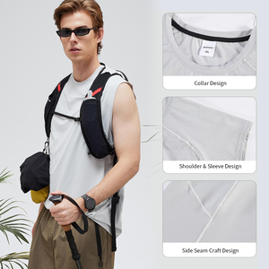 เสื้อกล้ามคอกลม ระบายอากาศได้ดี เป็นมิตรกับสิ่งแวดล้อม แห้งเร็ว ไร้แขน เปิดหลัง เหมาะสำหรับออกกำลังกายและเล่นกีฬาในช่วงฤดูร้อน - Product Image 2