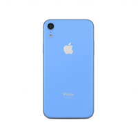 Coque arrière pour XR, bleue, en PC, compatible avec la charge sans fil, pièce de rechange pour téléphone portable
