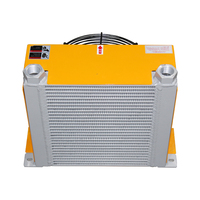 Nouveau Refroidisseur d'huile hydraulique à plaques en aluminium AH1012T 100L/min, Radiateur de refroidissement moteur, Ventilateur de refroidissement, Refroidisseur d'air 24V/220V
