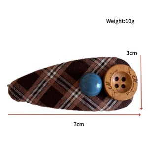 Pinza de Pelo Geométrica Coreana con Letras y Cuadrícula, Dulce Clip para Flequillo para Niñas y Mujeres, Pinza de Pico de Pato BB, Accesorios para el Cabello - Product Image 3