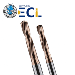 Forets en carbure standard européens à refroidissement par liquide, haute température/dureté, revêtement AlTiN, droite, angle de 140° pour l'acier inoxydable - Product Image 1