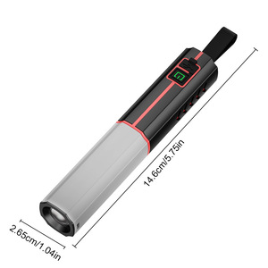 <b>Flashlight</b> Rechargeable 1200mAh 14.6cm Portable Outdoor Camping Emergency Light With <b>Led</b> And Battery Indicator - Product Image 1