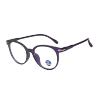 Vente en gros d'usine pas cher Montures de lunettes rondes vintage anti-lumière bleue pour hommes et femmes Lunettes anti-lumière bleue transparente en PC