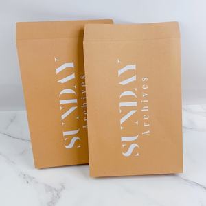 Bolsas de Correo de Papel Kraft Ecológicas de Alta Calidad - Embalaje Rígido para Ropa y Accesorios - Personalización de Logotipo - Product Image 5