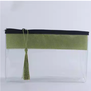 Bolsa de cosméticos de PVC transparente para viajes con logotipo personalizado promoción bolsa de maquillaje transparente con cremallera - Product Image 2