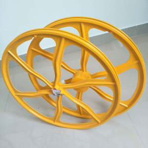 Set di ruote anteriori per <span class=keywords><strong>bici</strong></span> da strada da <span class=keywords><strong>26</strong></span> pollici con mozzo a sei coltelli per generazione di potenza cerchio in lega di magnesio per BMX - Product Image 4