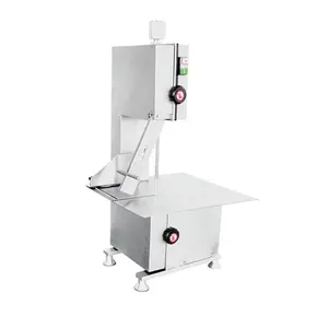 Cortadora de sierra de banda de carne eléctrica comercial de 2040Mm y 2200W, Cortadora automática de carne de cabra