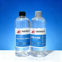 GAOSHIDE Résine Époxy AB Transparente Anti-Jaunissement Longue Durée 500ml pour Coulage de Tables en Résine, Scellement d'Échantillons Biologiques et Artisanat
