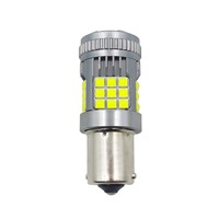 Ampoule LED haute puissance BA15S 1156 30SMD, clignotant automatique 12V 24V pour bus, camion, remorque, lampe indicatrice LED ambre et blanche