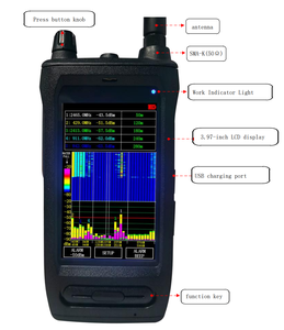 Détecteur de <span class=keywords><strong>signal</strong></span> de <span class=keywords><strong>drone</strong></span> FPV sans fil 300M 868M 915M 1.2G 1.4G 2.4GHz 5.8GHz Scanner RF Alarme Dispositif de détection portable - Product Image 5