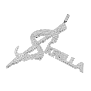 Goldleaf Custom Name Mossanite Charm Pendant Iced VVS Moissanite Letter Silver 925 Gold Plated Hip Hop Everyday Wear Jewelry - Product Image 2