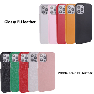 Correa de Mano Personalizada con Iniciales, <span class=keywords><strong>Funda</strong></span> de Cuero Genuino de Lujo con Textura de Guijarro para iPhone 14 - Product Image 5
