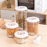 Boîte de conservation alimentaire sous vide, hermétique, transparente, organiseur de réfrigérateur, boîte en plastique de qualité alimentaire avec pompe à vide manuelle