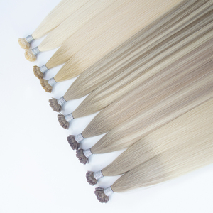 Cabello Virgen Chino <span class=keywords><strong>de</strong></span> Punta Plana Luxsea, Doble Trama, Puntas Completas, Venta Directa <span class=keywords><strong>de</strong></span> Fábrica, 18 Pulgadas, Rubio Balayage - Product Image 1