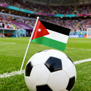 Banderas de Mano de Jordania al por Mayor 2026, Bandera de Mano de Ocho Países de <span class=keywords><strong>Asia</strong></span>, Decoración para el Día Nacional, Poliéster - Product Image 2