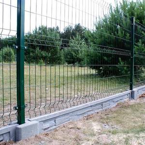 חם מכירה 3d מעוגל רשת רשת לוח גדר אבקת מצופה גדר גן עם אפרסק לאחר גידור אפרסק דוגל & שערים - Product Image 1